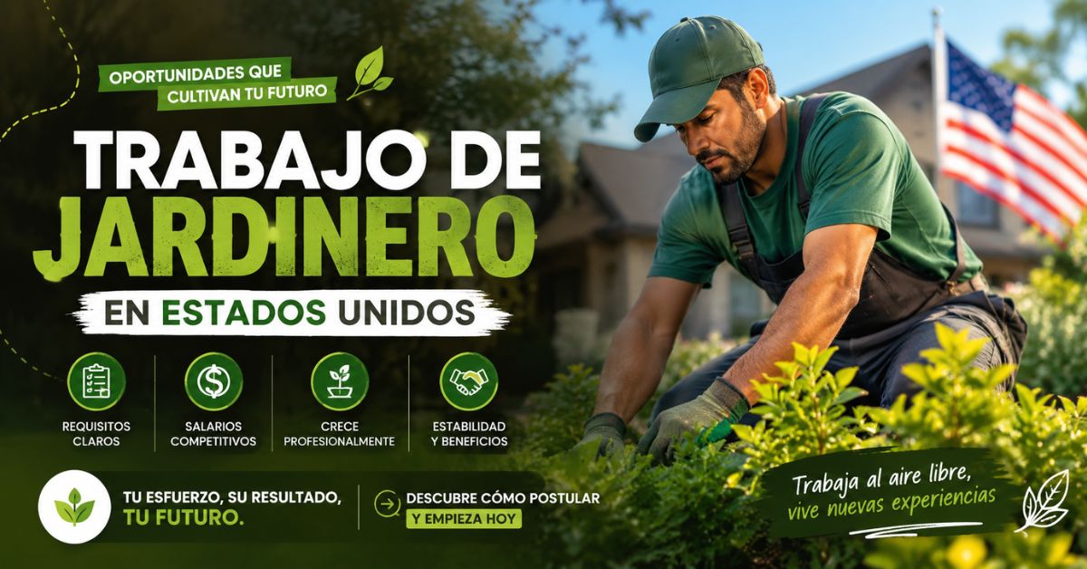 Trabaja como Jardinero en Estados Unidos