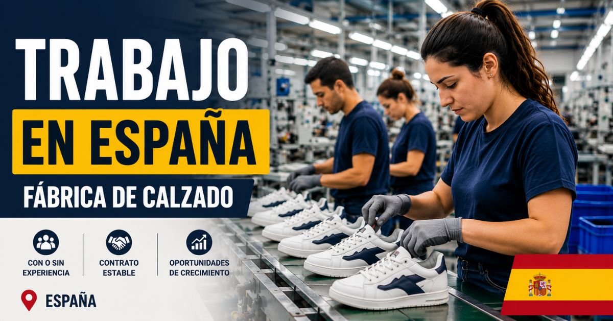 España necesita personal para trabajar en fábricas de calzado con o sin experiencia